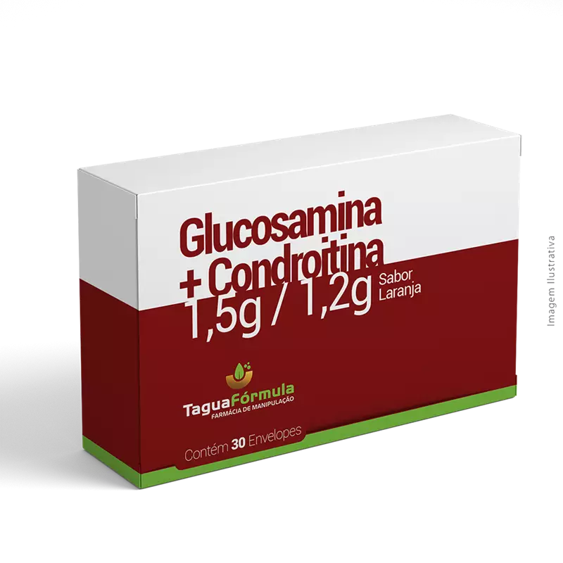 Glucosamina 1,5g + Condroitina 1,2g Sabor Laranja 30 Envelopes