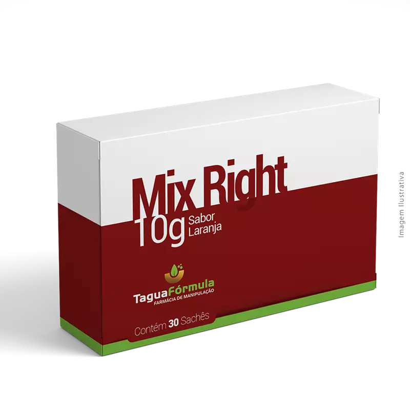 Mix Right 10g Sabor Laranja 30 Sachês 