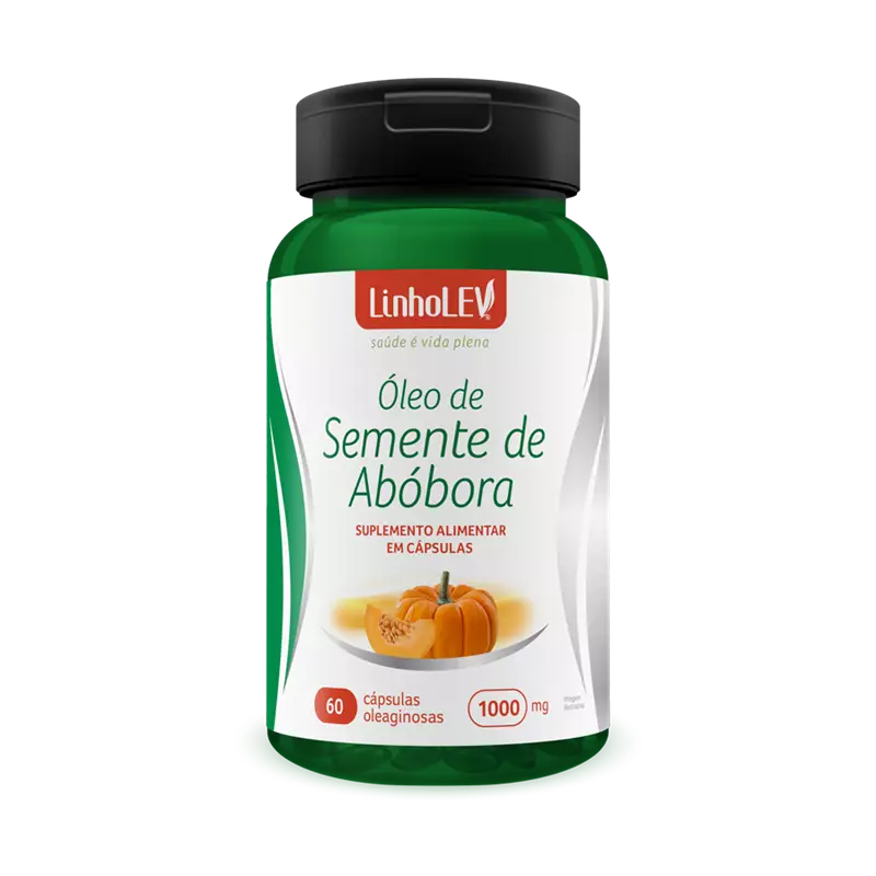 OLEO DE SEMENTE DE ABOBORA 1000MG 60 CAPS LINHOLEV